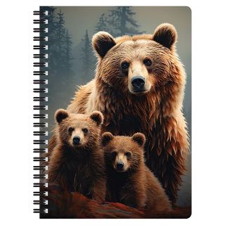 Obrázek z Notes 3D 14x21cm - medvěd grizzly (10) 